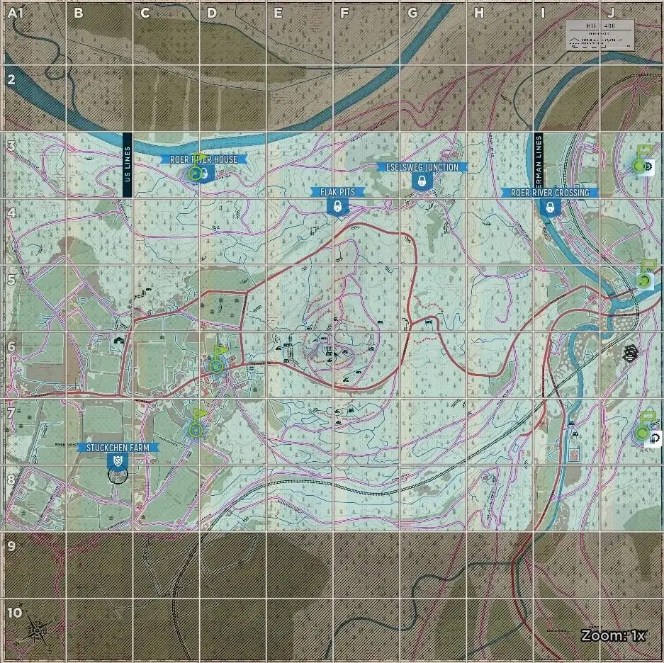 Hill 400 Axis Default Garrisons map image