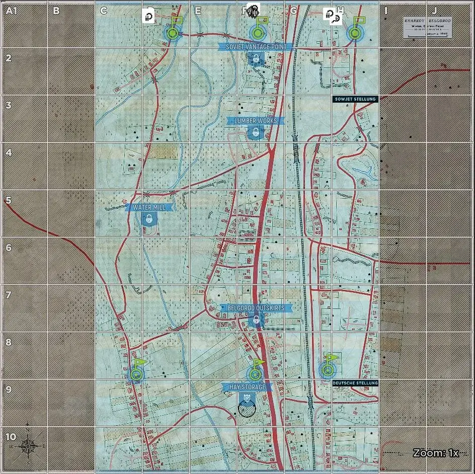 Kharkov Axis Default Garrisons map image