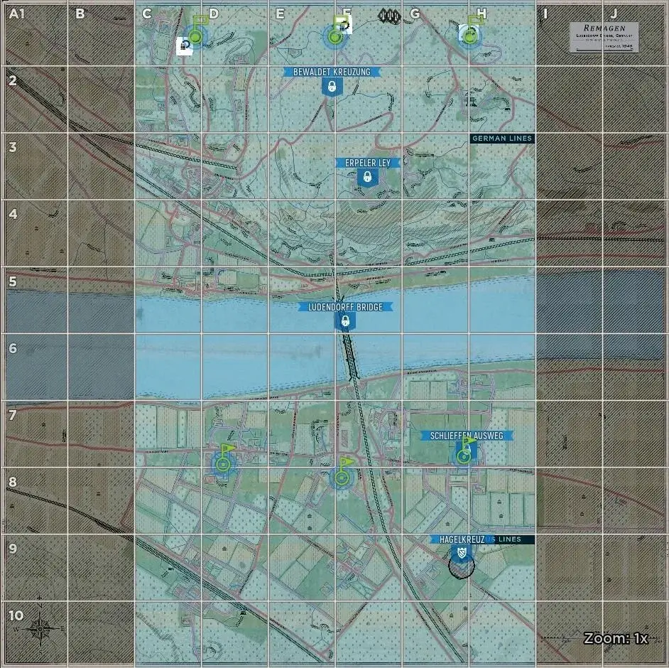 Remagen Allies Default Garrisons map image