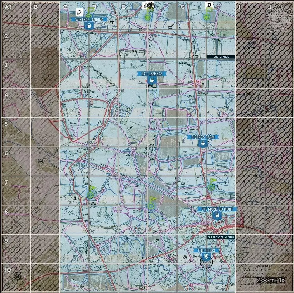 Saint Marie Du Mont Axis Default Garrisons map image