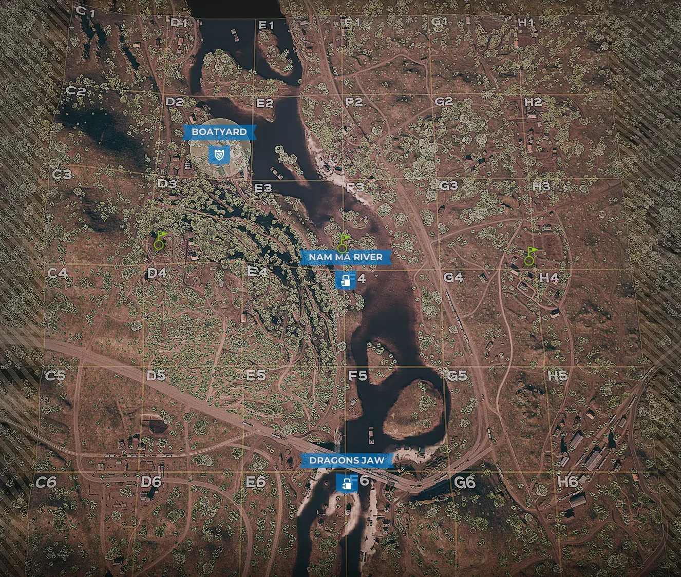 Thanh Hóa Bridge NVA Default Garrisons map image